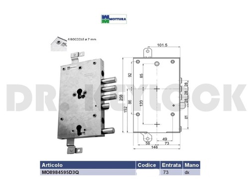 Serratura sicurezza porta - di,
