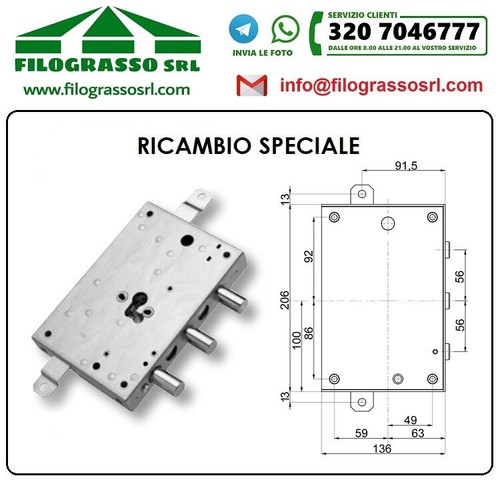 Serratura porta blindata - serratura,
